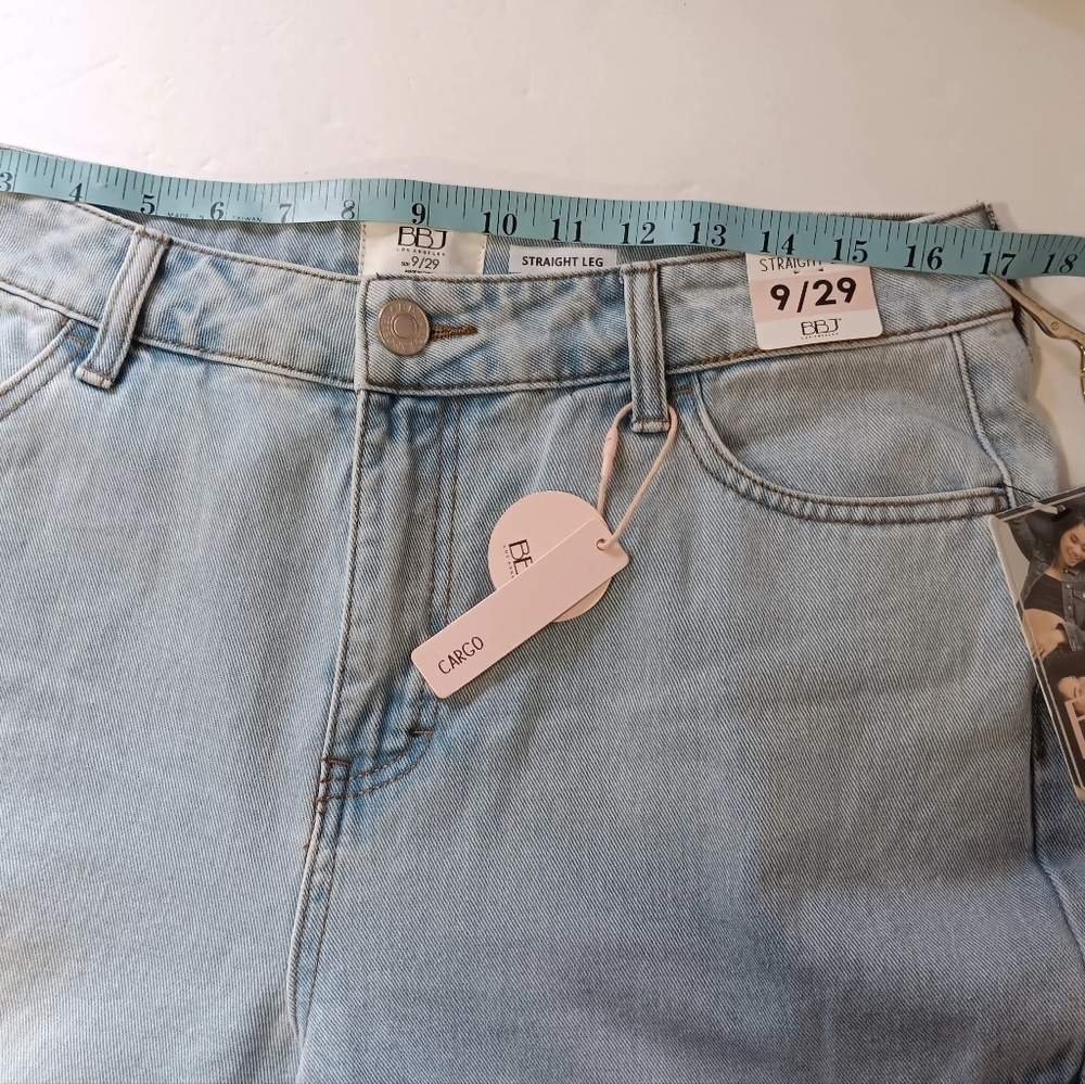 BB Jeans women's cargo pants,straight leg,Low rise,Ligh Blue,sz 9/29, Cotton. - Picture 8 of 17